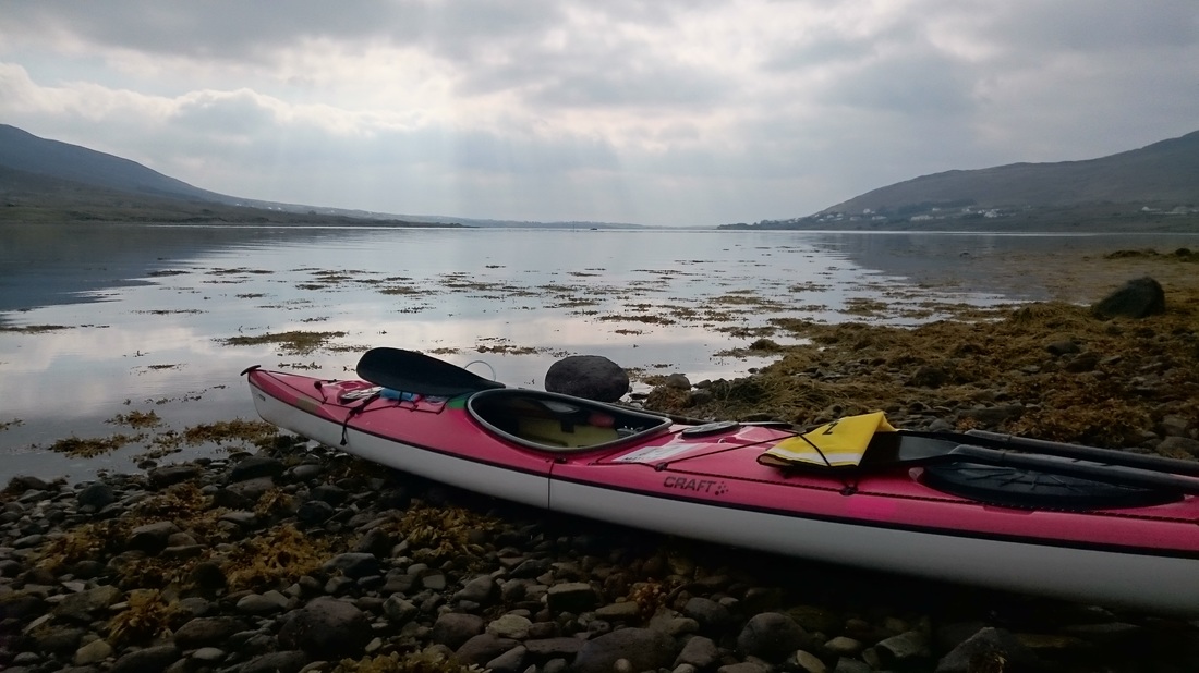 David Horkan kayaking around Achill Island
