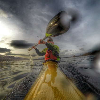 David Horkan Kayaking on Lough Conn, Ireland